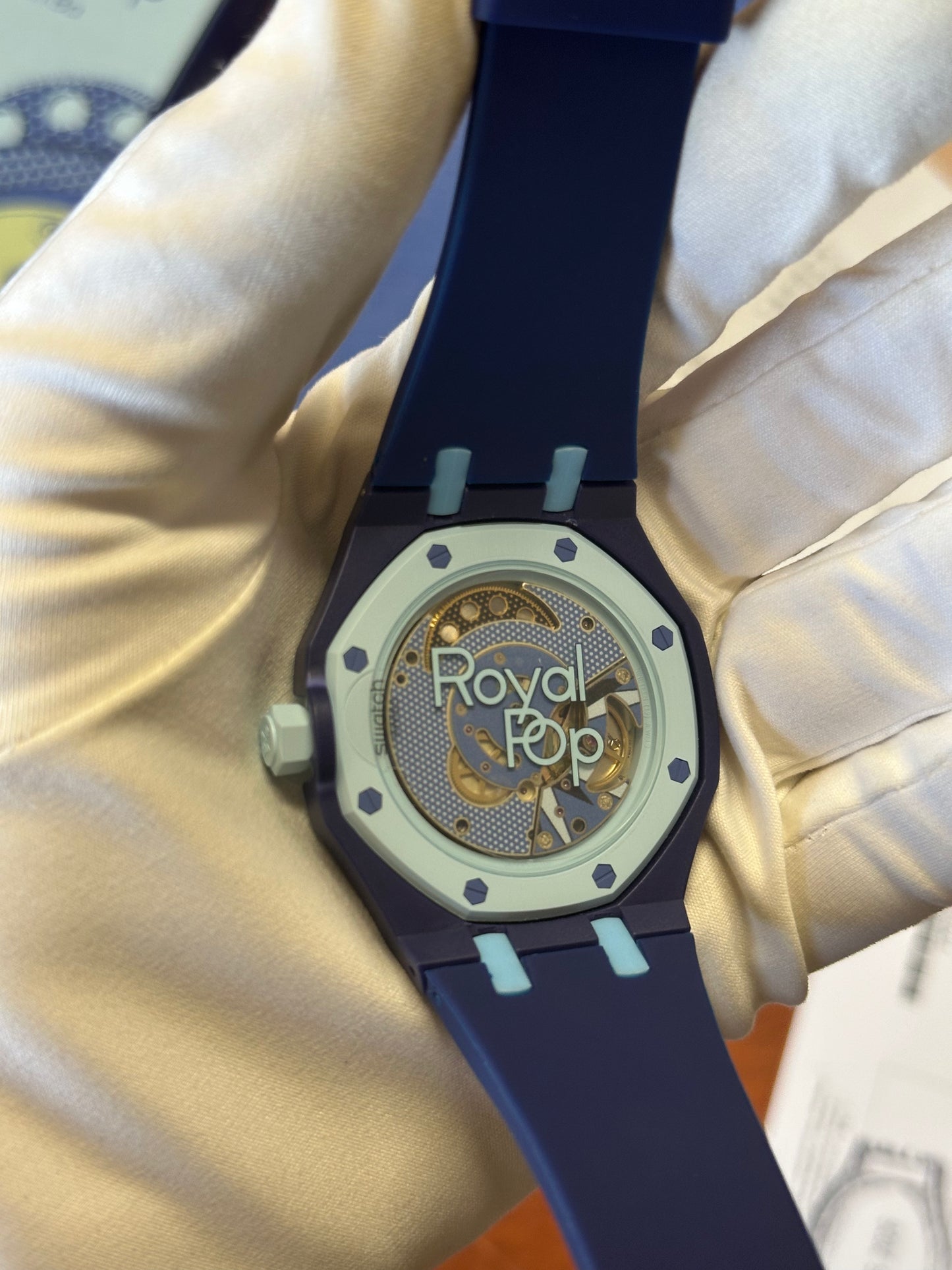 SWATCH X AUDEMARS ROYAL POP LAN BAN