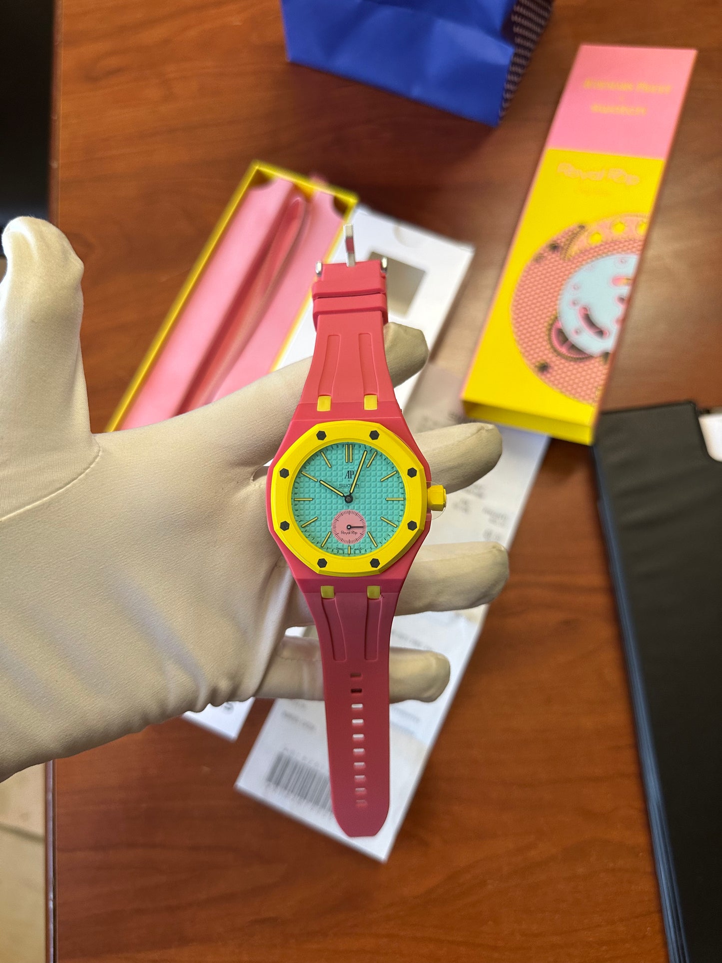 SWATCH X AUDEMARS ROYAL POP OTG ROZ
