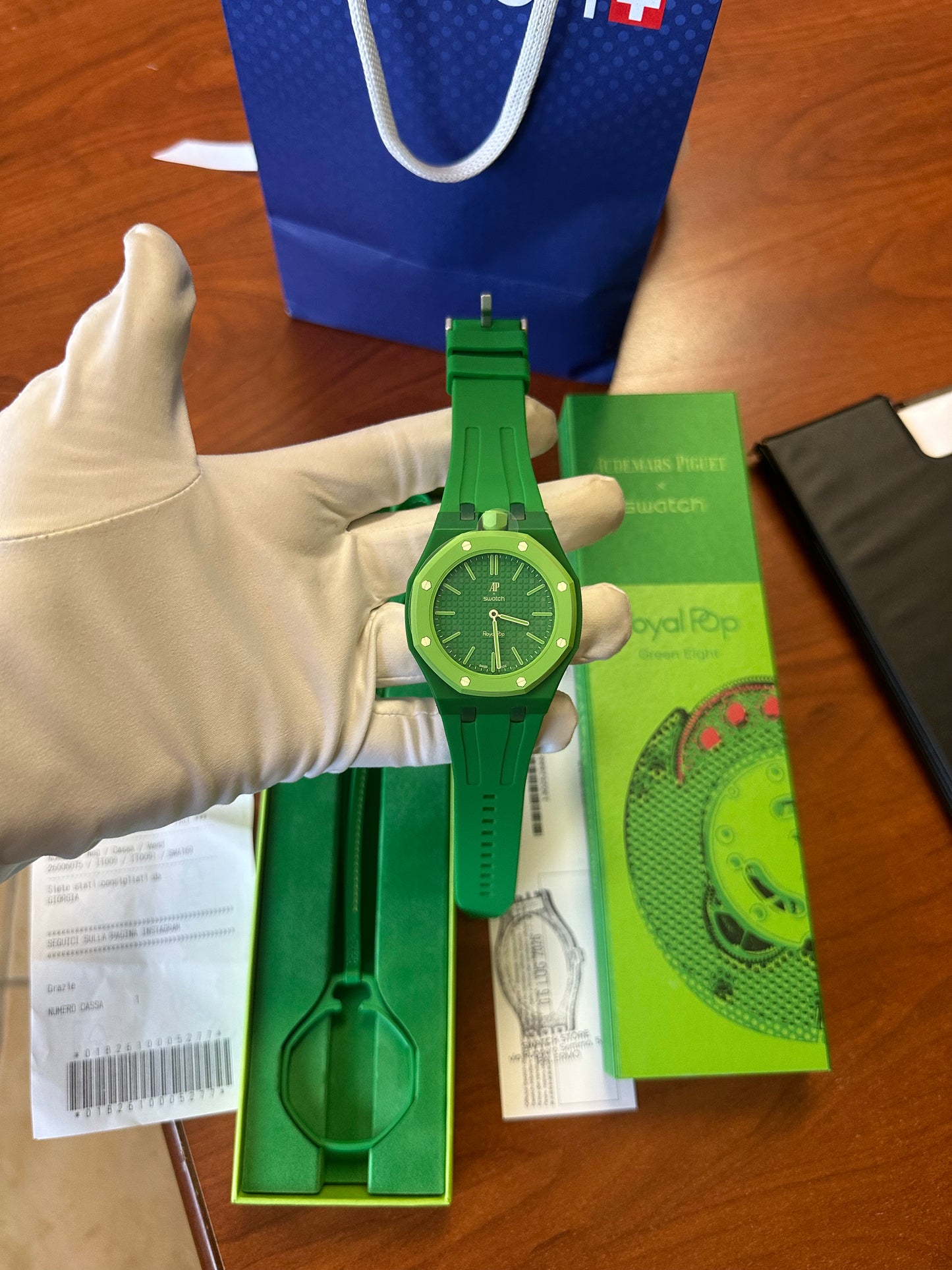 SWATCH X AUDEMARS GREEN EIGHT