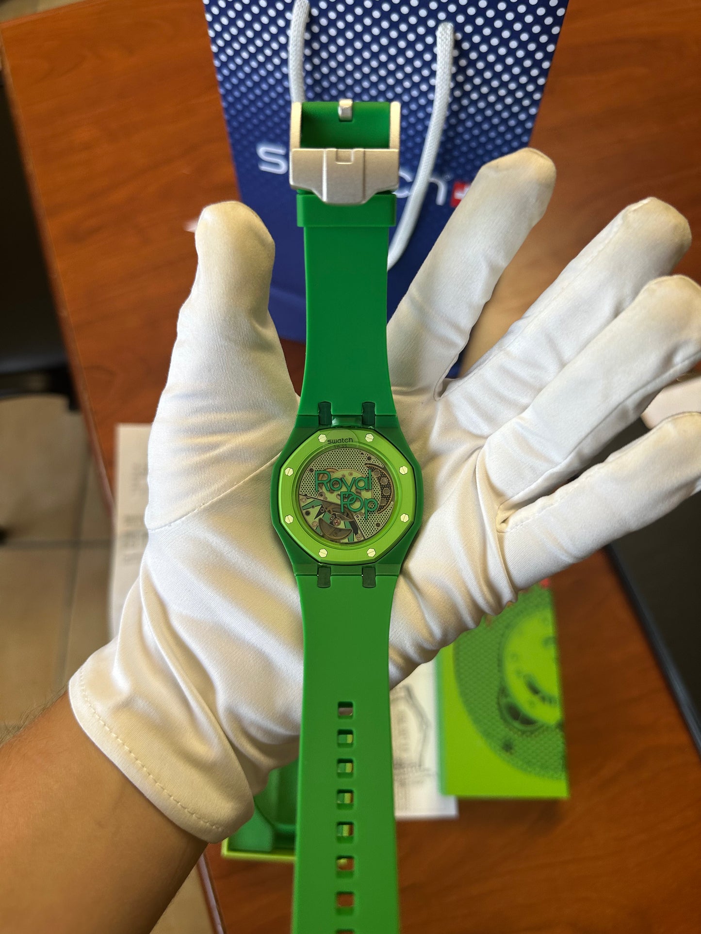 SWATCH X AUDEMARS GREEN EIGHT