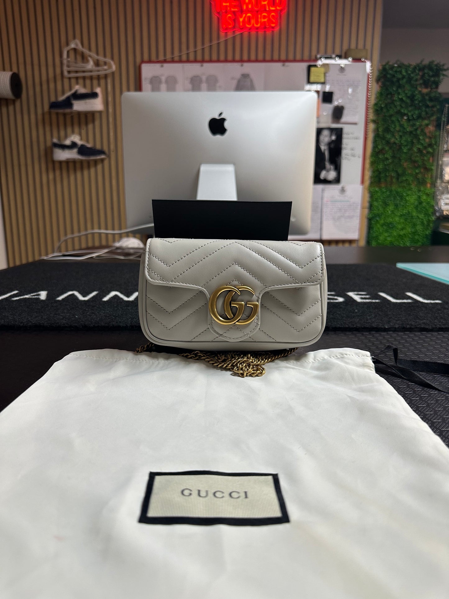 BORSA A SPALLA GUCCI GG Marmont 476433