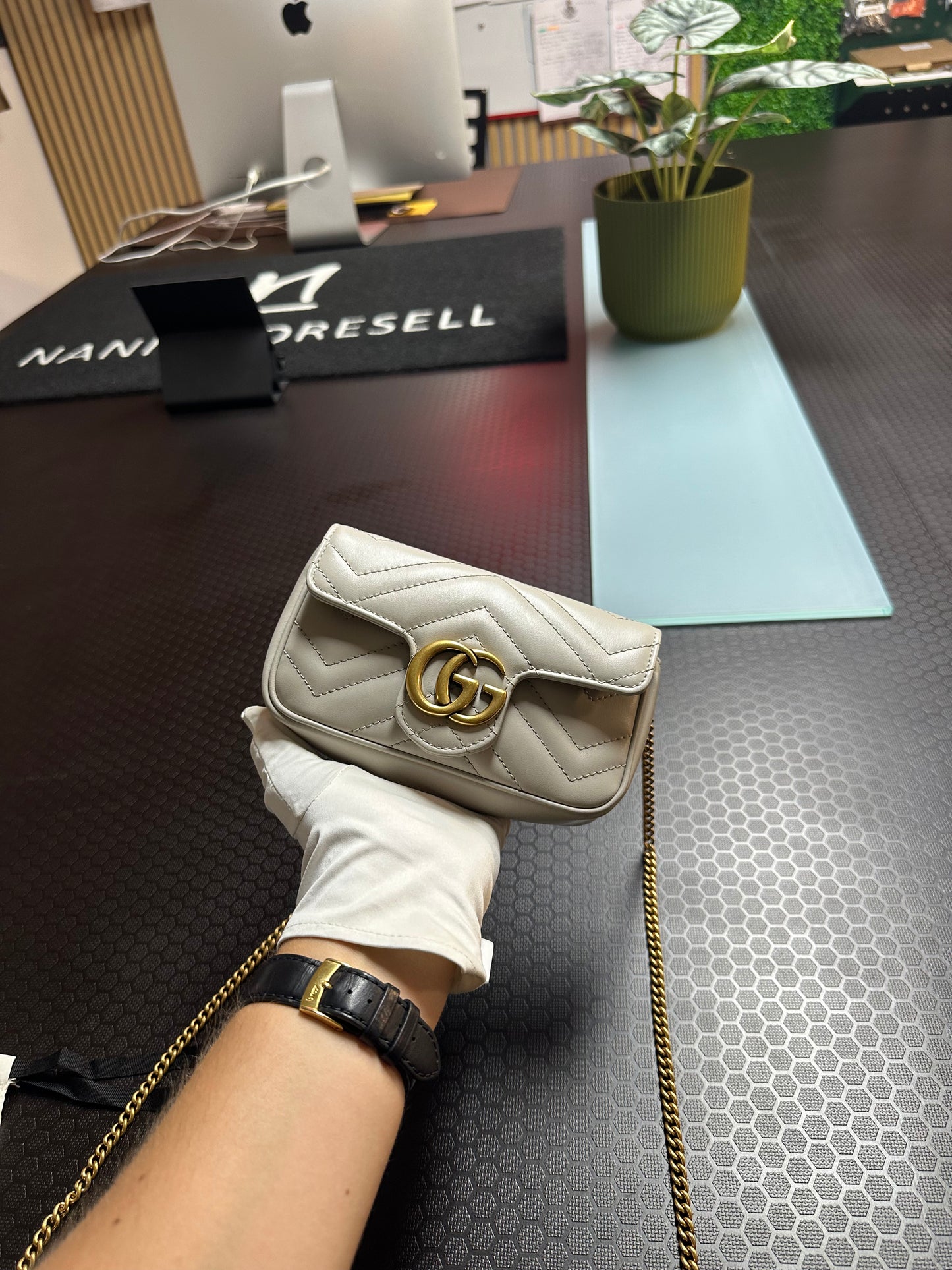 BORSA A SPALLA GUCCI GG Marmont 476433