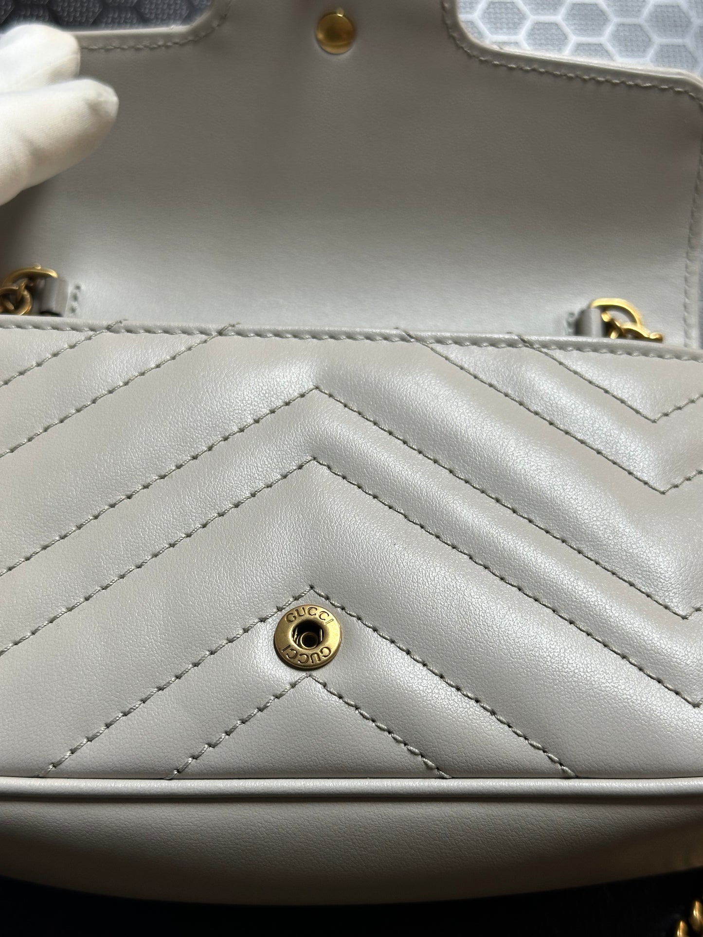 BORSA A SPALLA GUCCI GG Marmont 476433